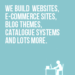 We build websites, e-commerce sites, blog themes, catalog system and lots more